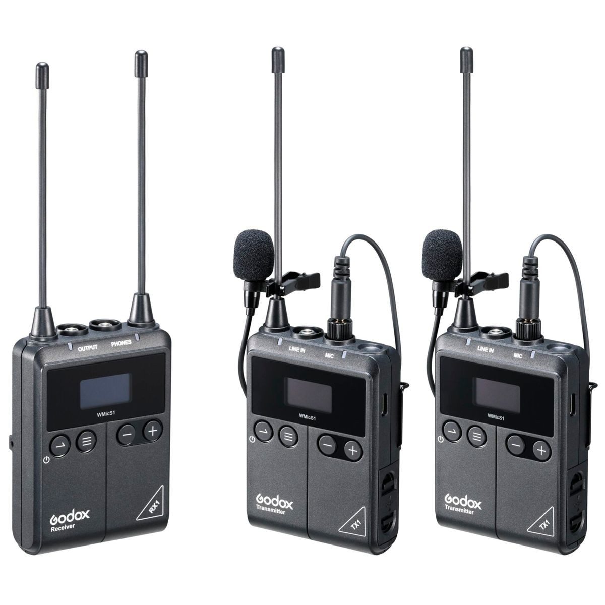 Mikrofon WmicS1 Kit 2 UHF Lavalier Drahtlos System