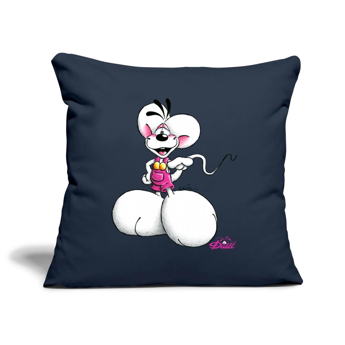 Spreadshirt Kissenbezug Diddl Diddlmaus Coole Pose Kissenbezug 45x45 cm günstig online kaufen