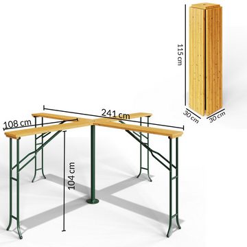 Casaria Stehtisch Quattro (1-St), Quattro XXL Klappbar Stehtisch Biertisch Bartisch Bierzeltgarnitur