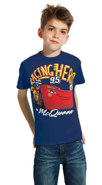 Cars Print-Shirt CARS Jungen T-Shirt McQueen Gr.98 104 110 116 128