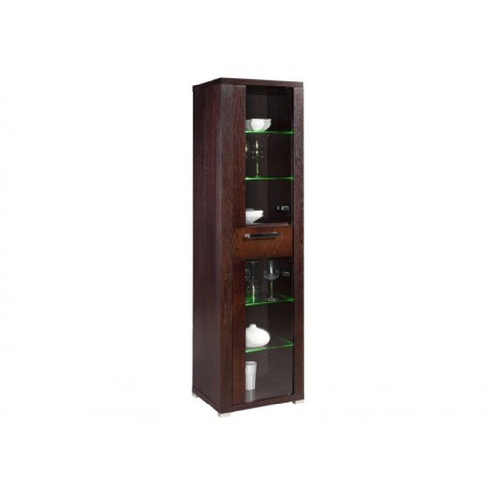 Glasvitrine Holz Vitrine mit Glasfront – Eleganter Kommodenschrank für Ihr Zuhause