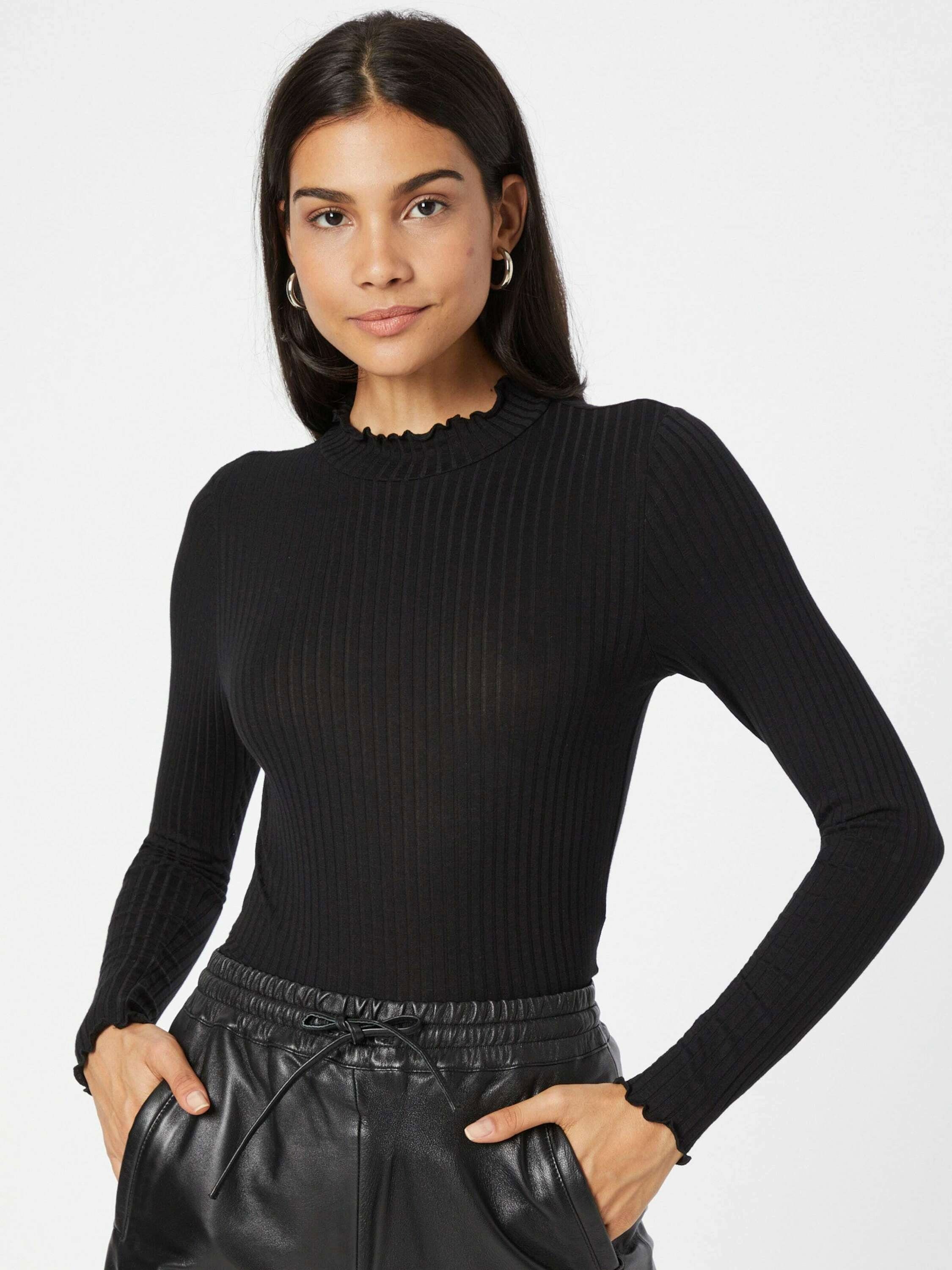 JDY Langarmbluse "JDYFRANSISKA L/S HIGHNECK TOP JRS NOOS", mit gewellten Sä günstig online kaufen