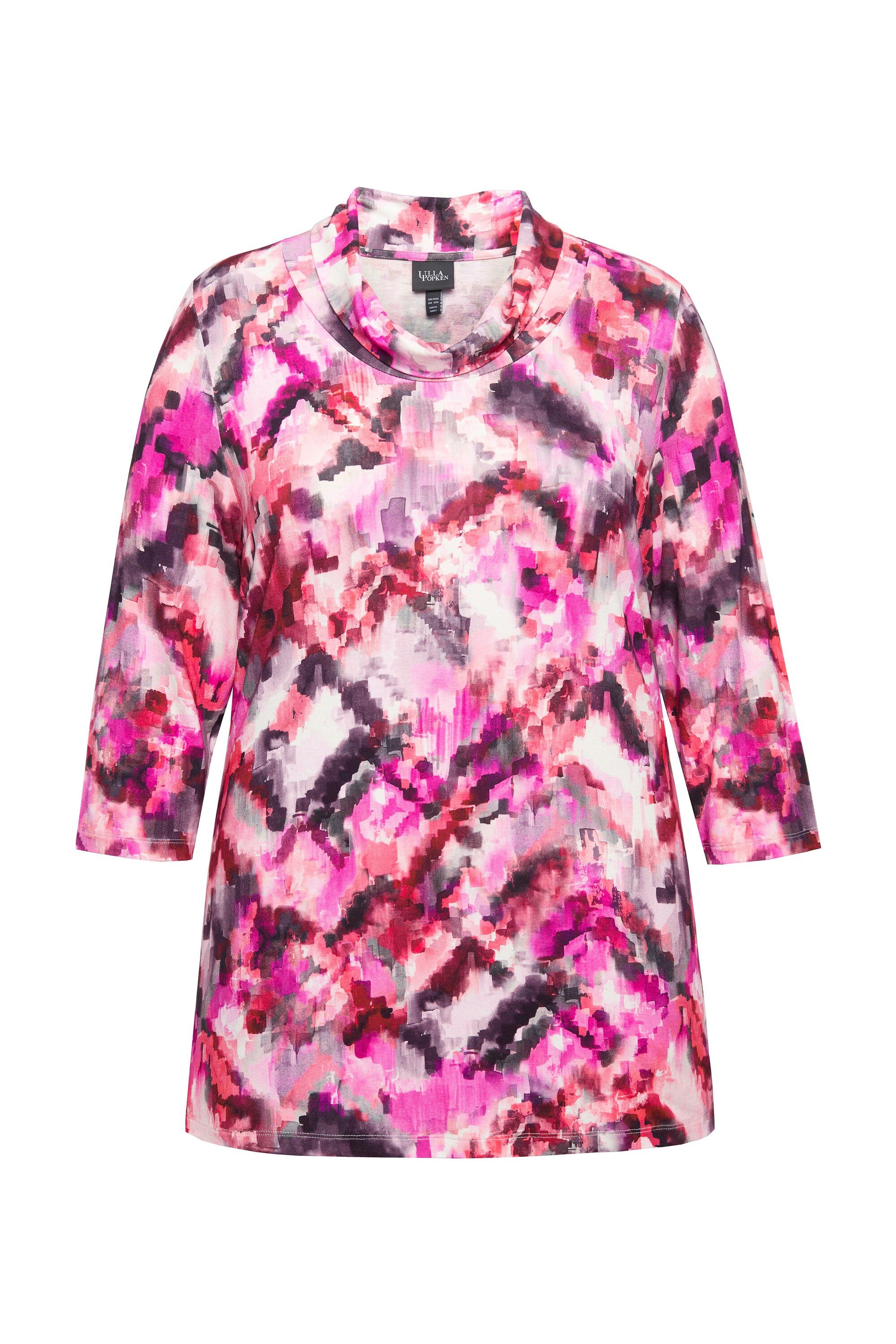 Ulla Popken T-Shirt Shirt Pixeldruck Classic günstig online kaufen