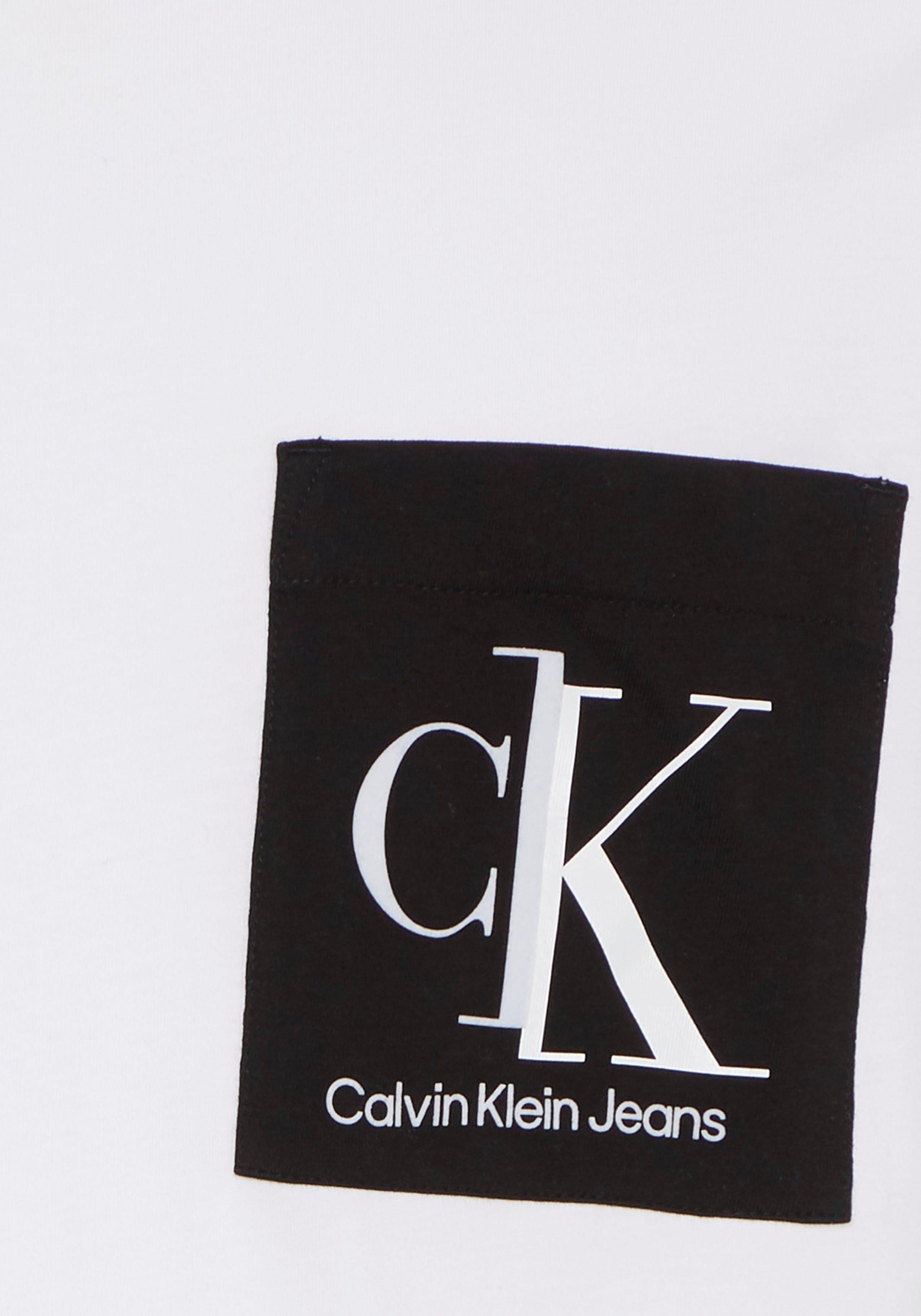 Herren Shirts Calvin Klein Jeans T-Shirt SPLICED CK POCKET TEE