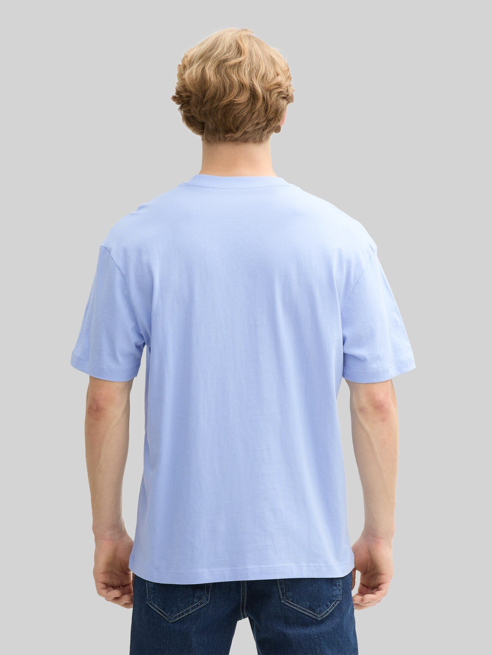 TOM TAILOR Denim T-Shirt T-Shirt (im Einserpack) Relaxed Fit T-Shirt aus Baumwolle
