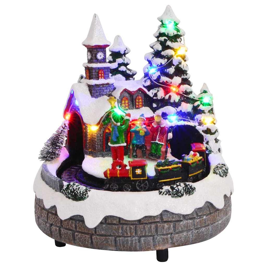 vidaXL Christbaumschmuck Weihnachtlicher Tisch Mehrfarbig 16 x 16 x 19 cm H günstig online kaufen