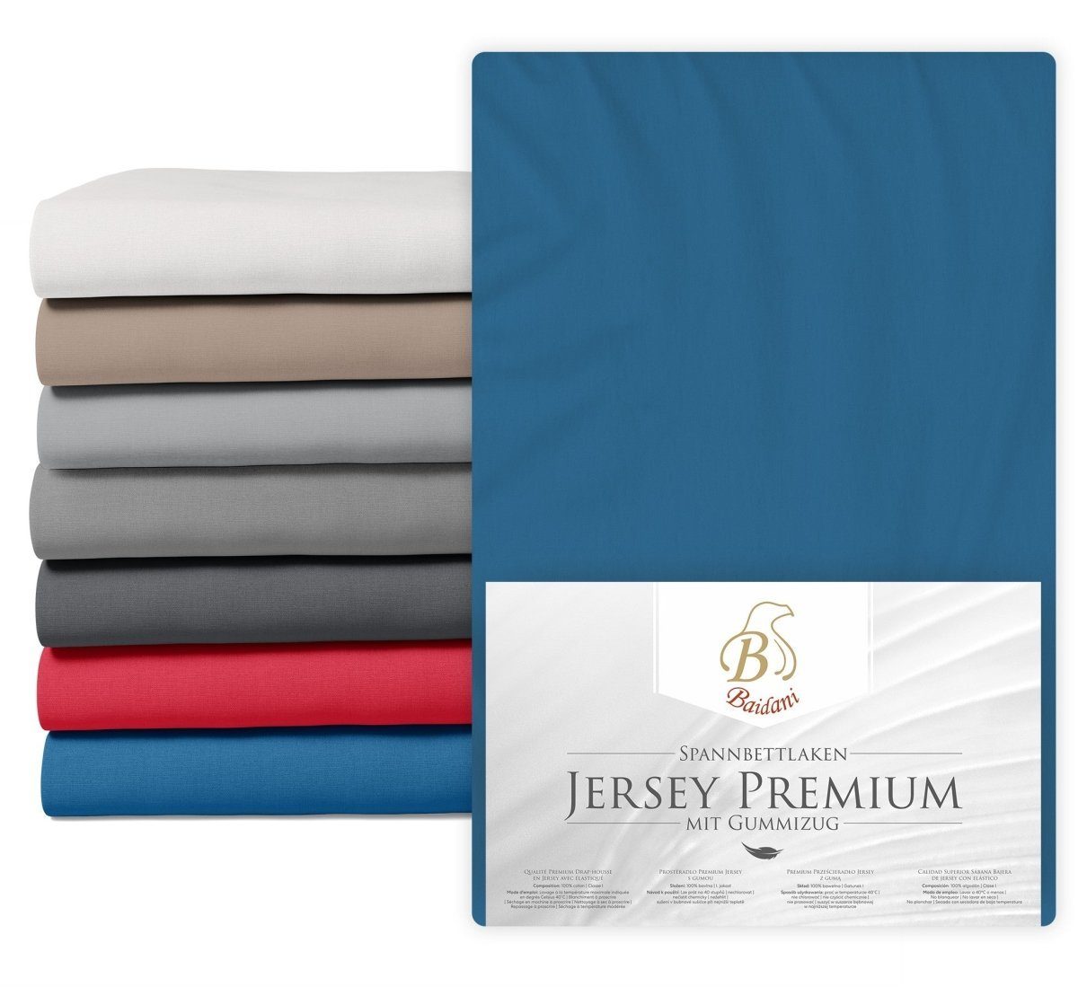 Luxusbetten24 Bettlaken Premium Boxspring Bettlaken Jersey, Baumwolle