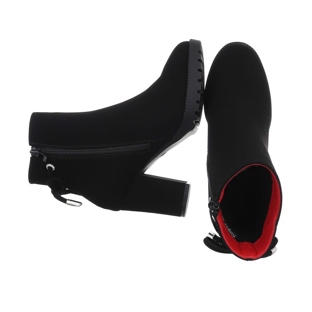 Ital-Design Damen Freizeit High-Heel-Stiefelette (87108585) Blockabsatz günstig online kaufen