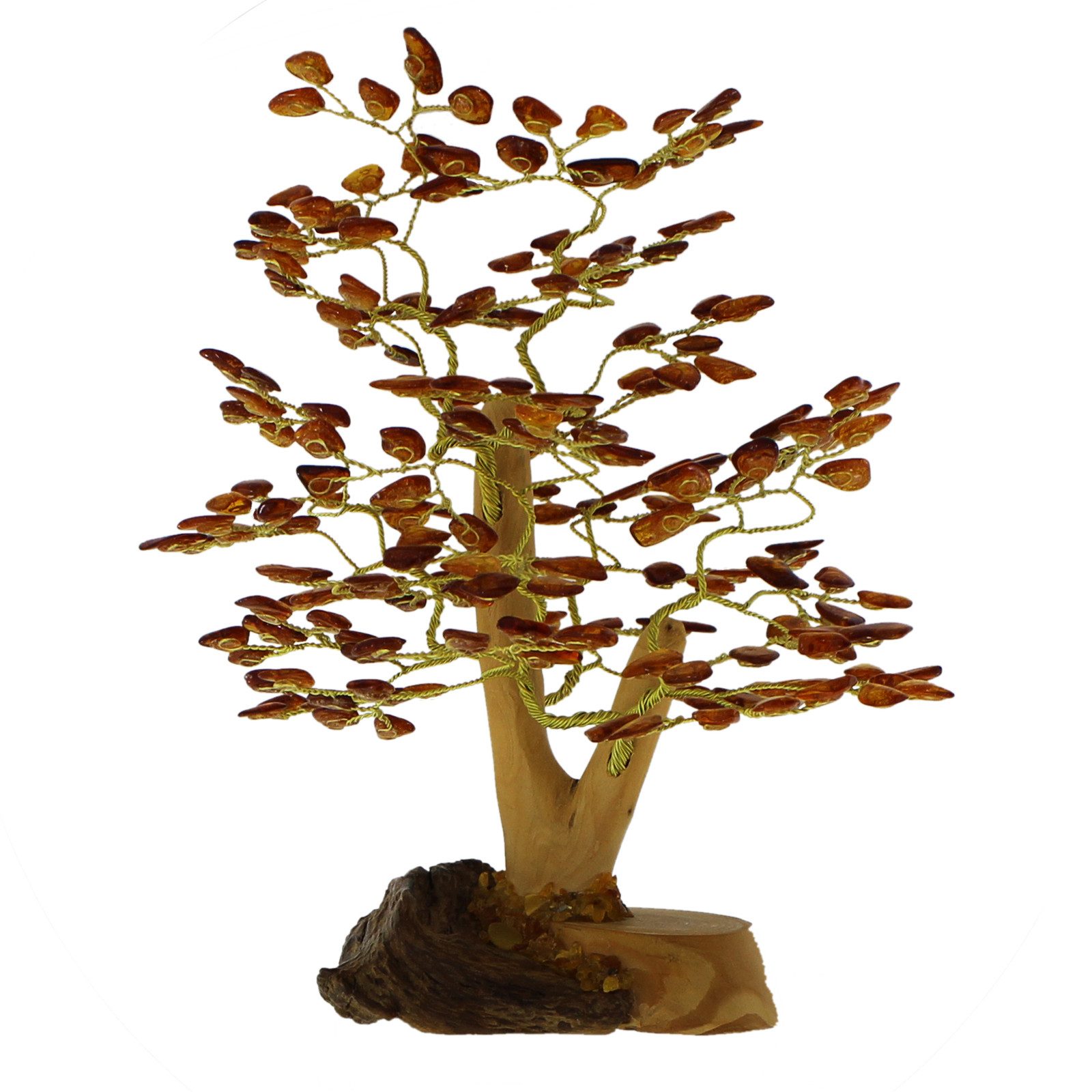 Dekobaum - 15 cm, 216 Bernsteine - Bernstein -