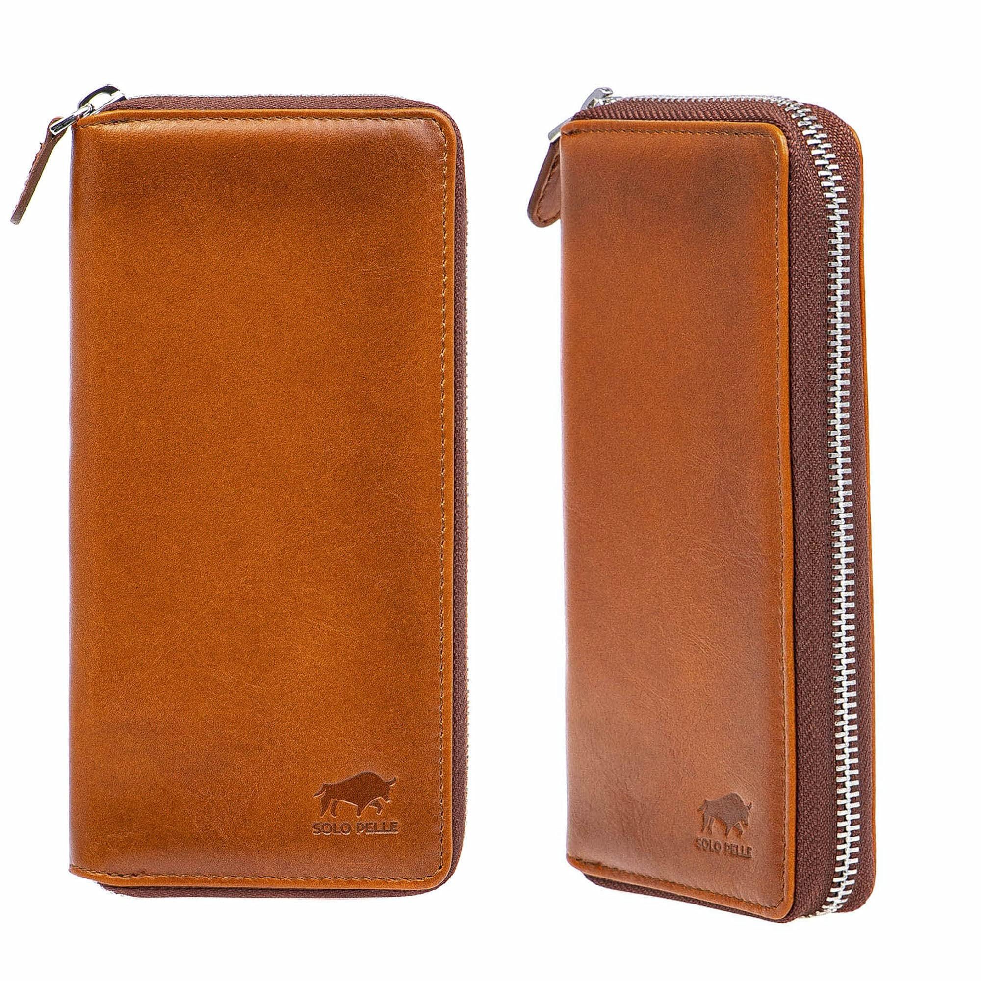 Solo Pelle Smartphonetasche Universal Wallet für Apple iPhone 11 bis 18 Pro Max und Geräte bis