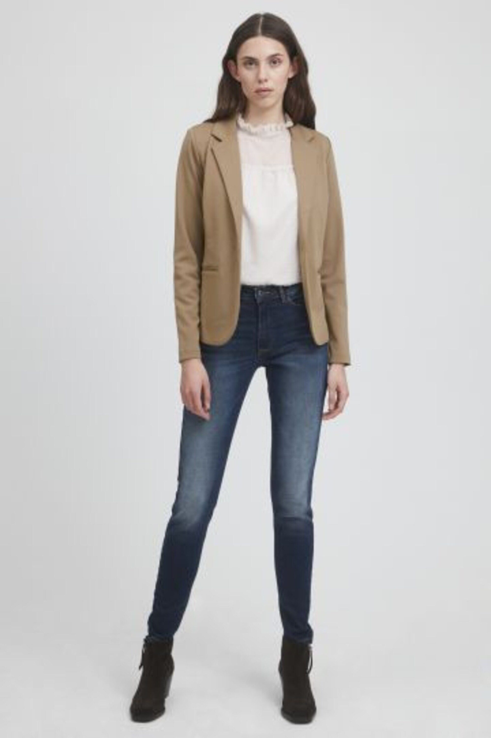 Ichi Kurzblazer Kate (1-tlg) Plain/ohne Details günstig online kaufen