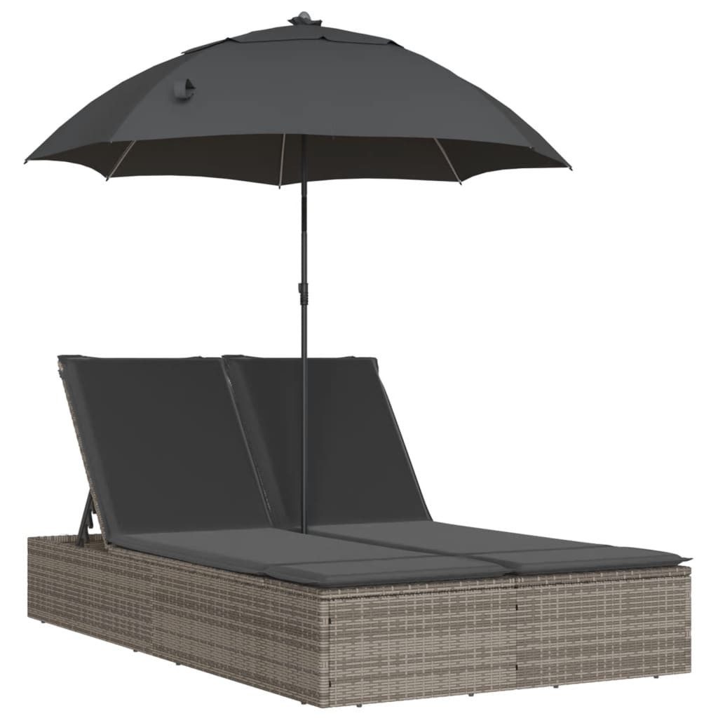 vidaXL Gartenliege Doppel-Sonnenliege mit Kissen & günstig online kaufen