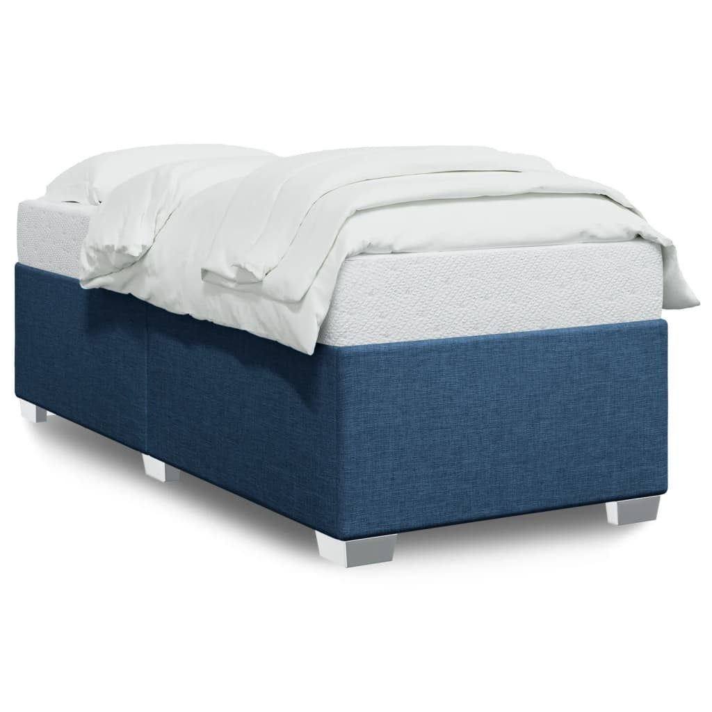 vidaXL Bett Bettgestell ohne Matratze Blau günstig online kaufen