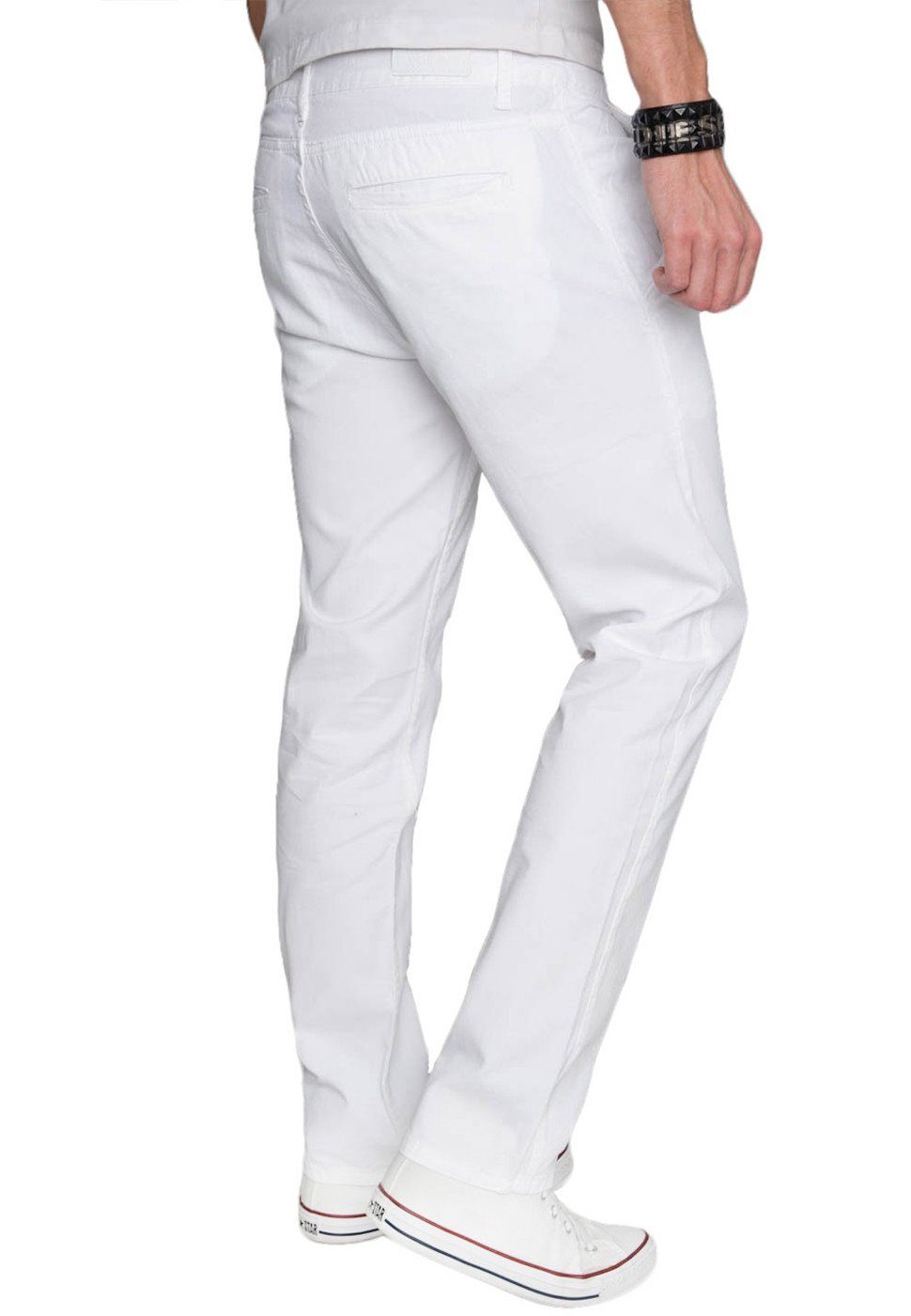 Alessandro Salvarini Chinohose Herren Regular Fit – Baumwolle Stoffhose Bequeme Hose mit geradem Bein und klassischem Design