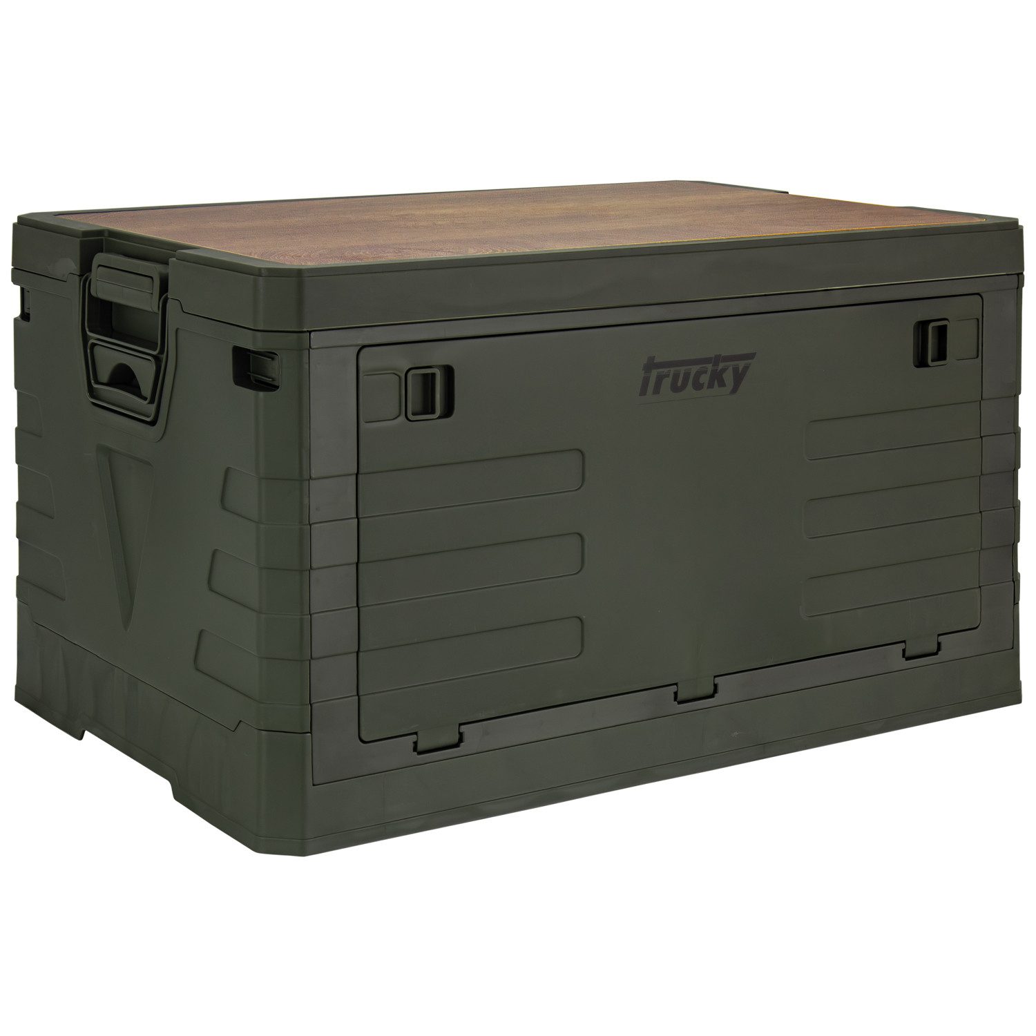 Trucky Faltbox Storage Box 75 L Camping Klappbox Klappkiste 58 x 40 x 33 cm Grün
