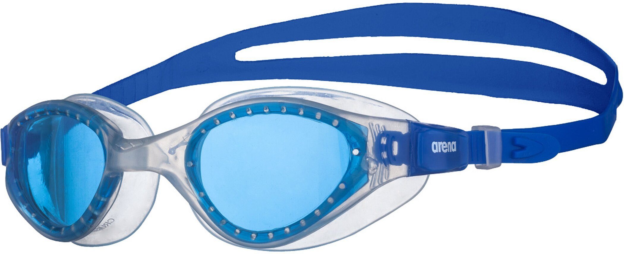 Arena Schwimmbrille CRUISER EVO,BLUE-CLEAR-BLUE neongelb-schwarz-silber