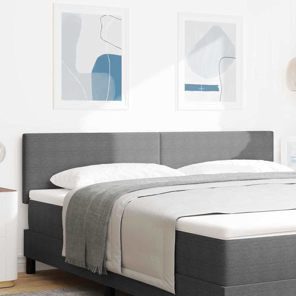 vidaXL Bett Kopfteil Hellgrau 180 cm Cordstoff (1-tlg) – Bild 2 von 5