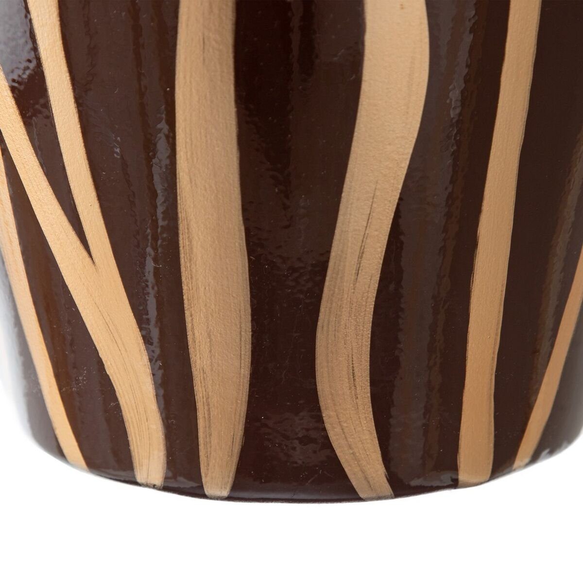 Zebra 20 58,5 aus Dekovase cm Keramik Vase Braun x Gold Bigbuy 20 x