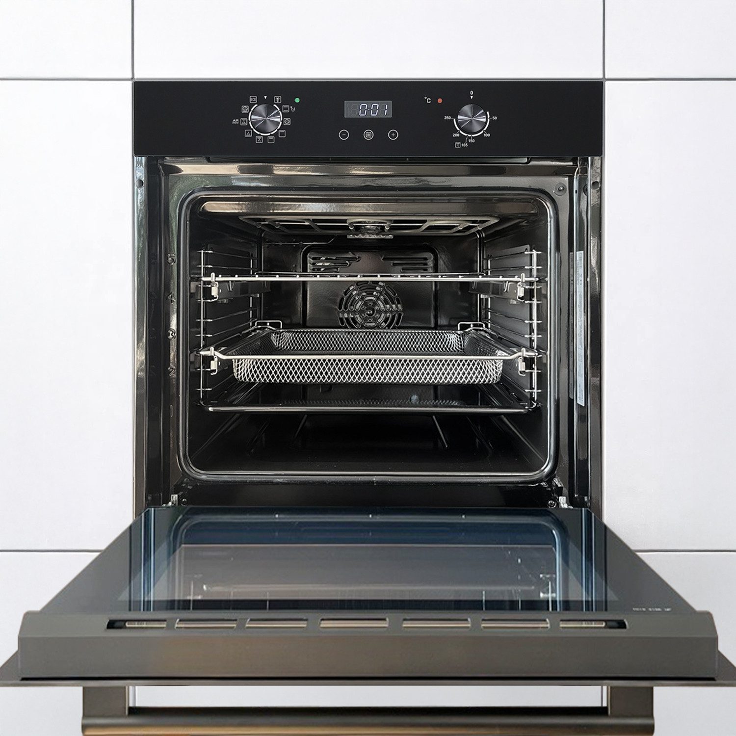 KKT KOLBE Einbaubackofen Backofen Elektroherd BO7010FB, Katalyse, DampfClean, 60cm / Einbauherd / Teleskopauszüge / Heißluft / AirFry / Katalyse
