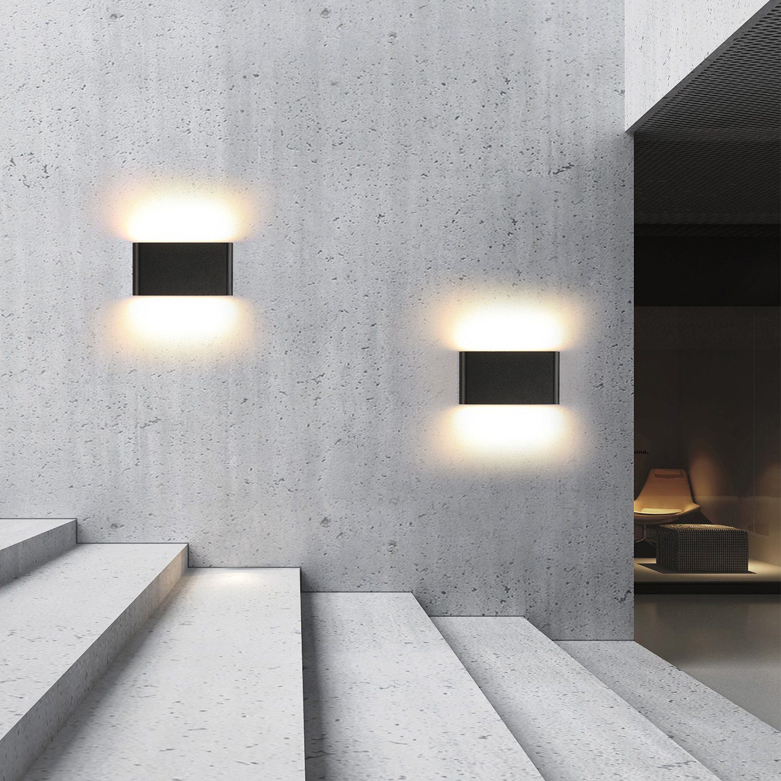 oyajia LED Wandleuchte 6W/12W LED Außen günstig online kaufen