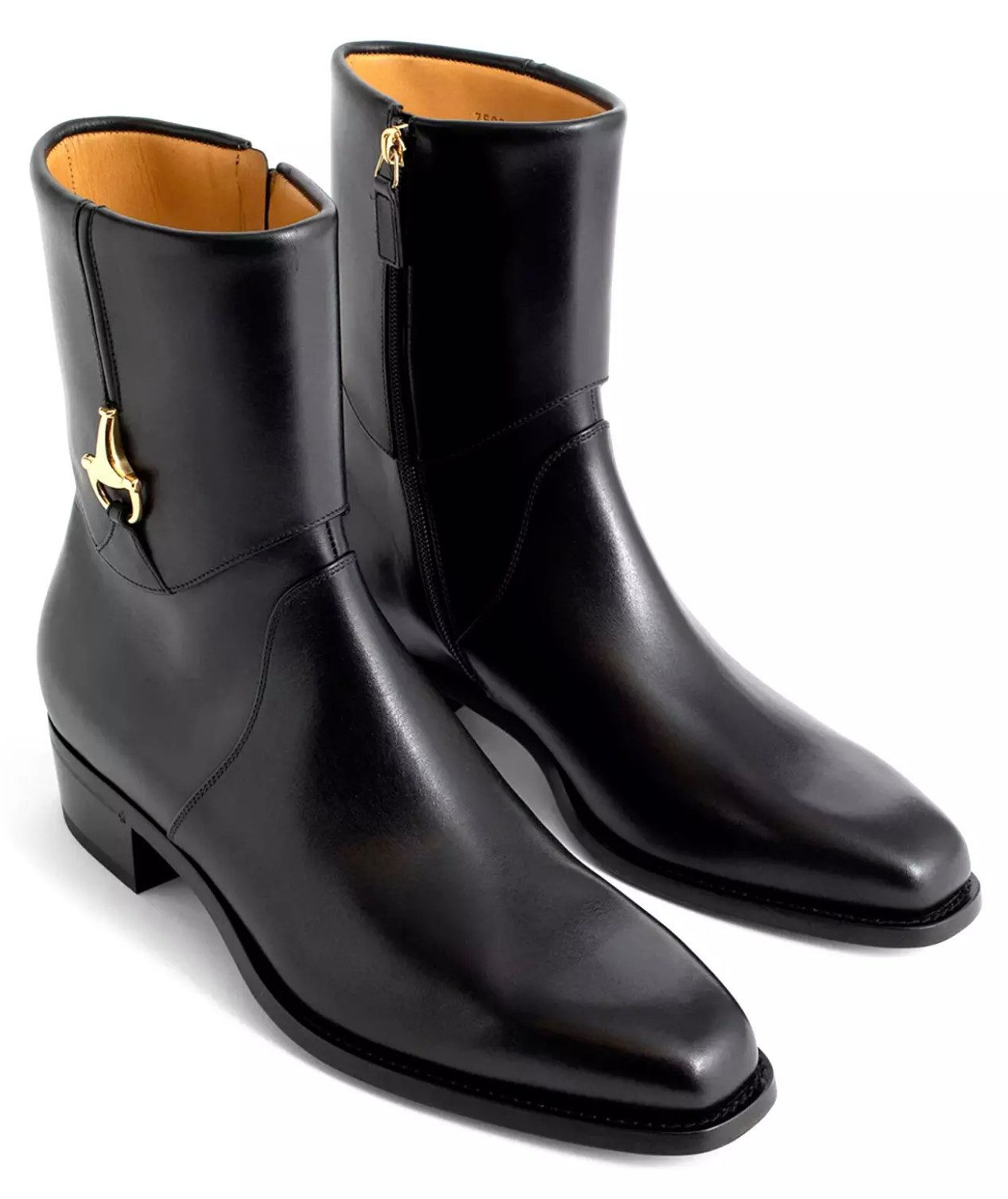 GUCCI Horsebit Ankle Stiefel Bootsschuh Ikonische Horsebit-Detail als Hommage an Guccis Reit-Tradition