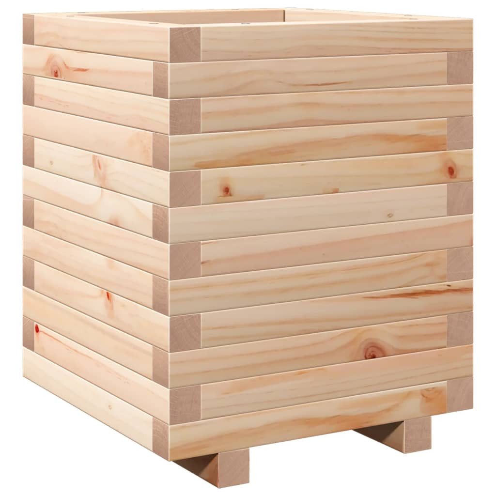 vidaXL Blumentopf Pflanzkübel 40x40x49,5 cm Massivholz Kiefer (1 St)