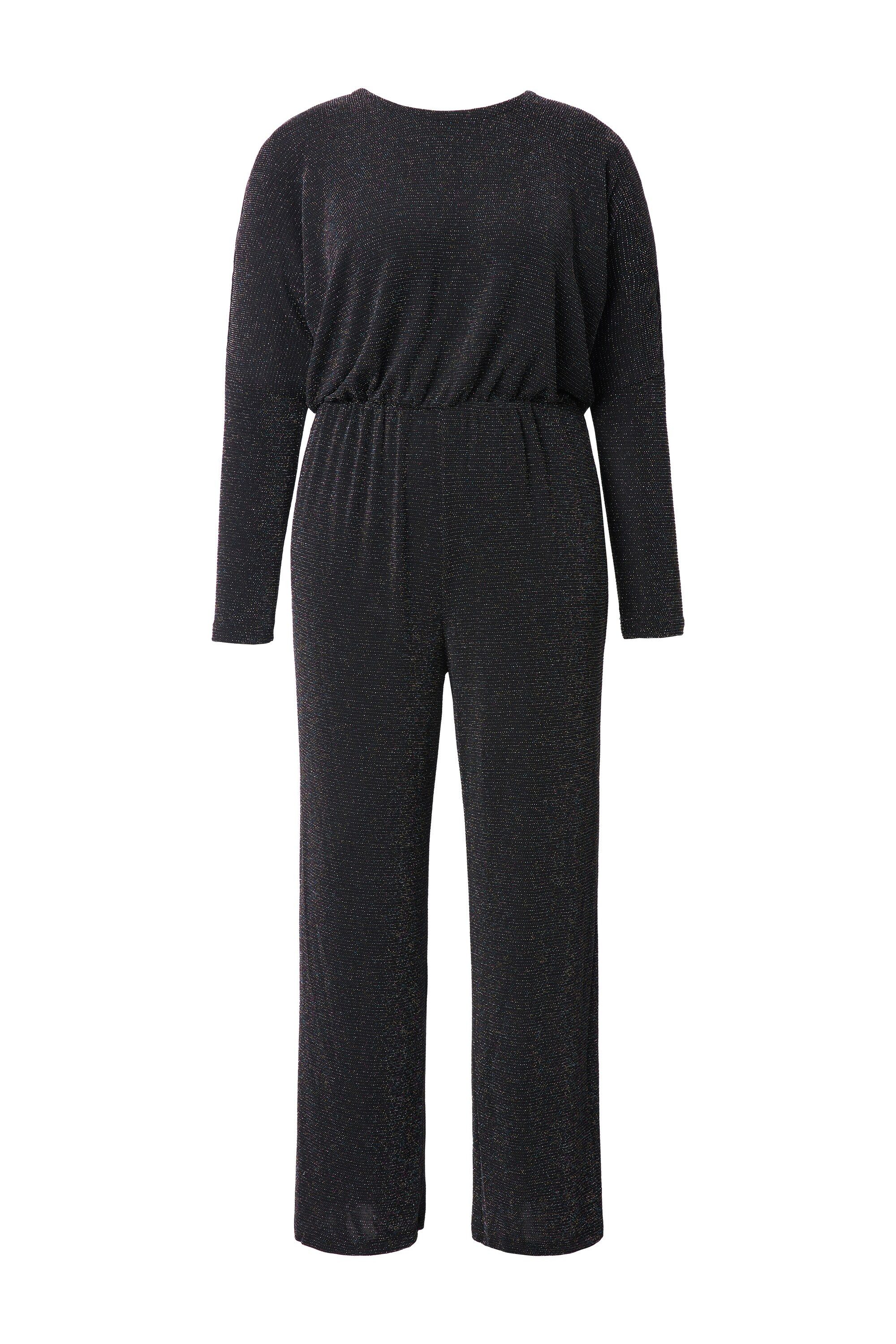Studio Untold Maxikleid Jumpsuit oversized Glittereffekt weites Bein günstig online kaufen