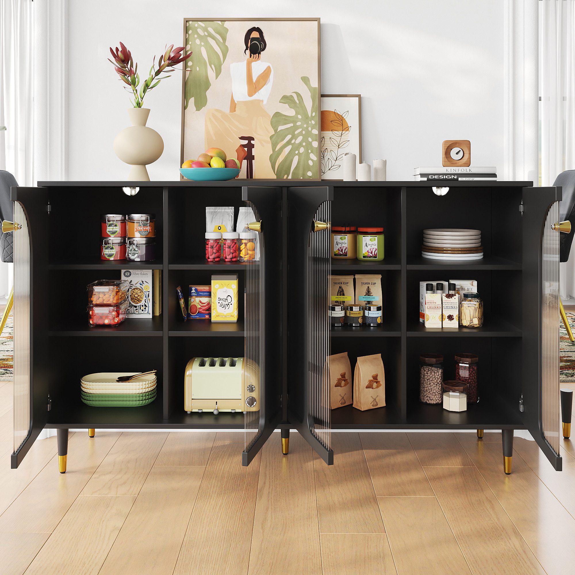 MODFU Sideboard mit großem Stauraum (Kommode, günstig online kaufen