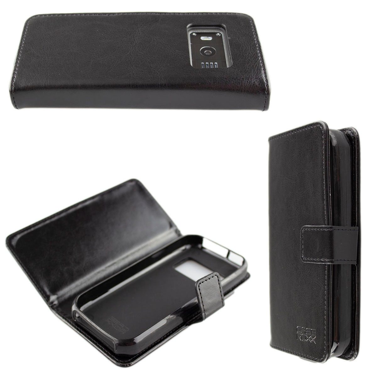 Handytasche caseroxx Handytasche Bookstyle-Case für Nokia 800 Tough