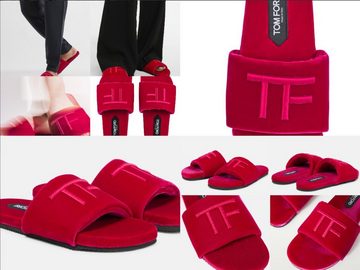 Tom Ford TOM FORD Harrison Velvet Slides Slipper Sandals Slides Shoes Schuhe Sa Sneaker