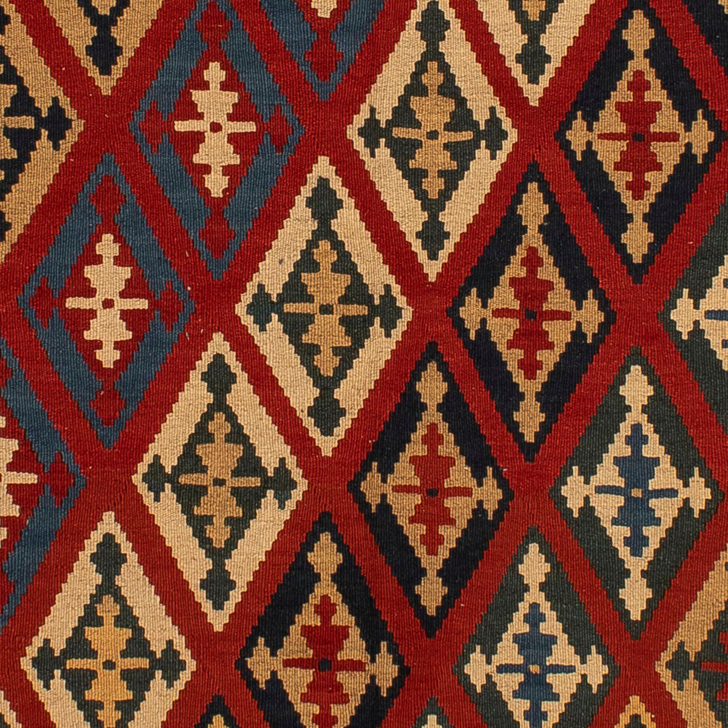 Wollteppich Kelim - Oriental - 209 6 x 154 mm, rechteckig, Wohnzimmer, morgenland, - Einzelstück Höhe: cm dunkelrot
