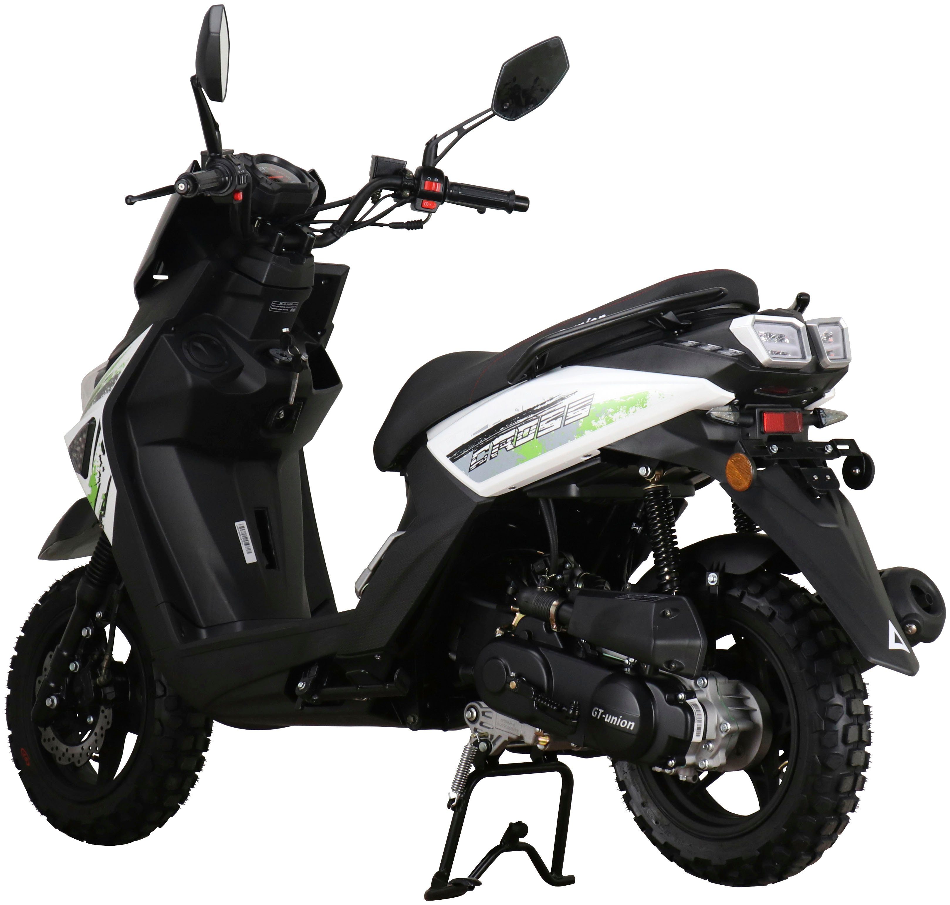 2.0 GT UNION 45 PX weiß/grün Motorroller 50 km/h, 50-45, Euro 5 Cross-Concept ccm, 55