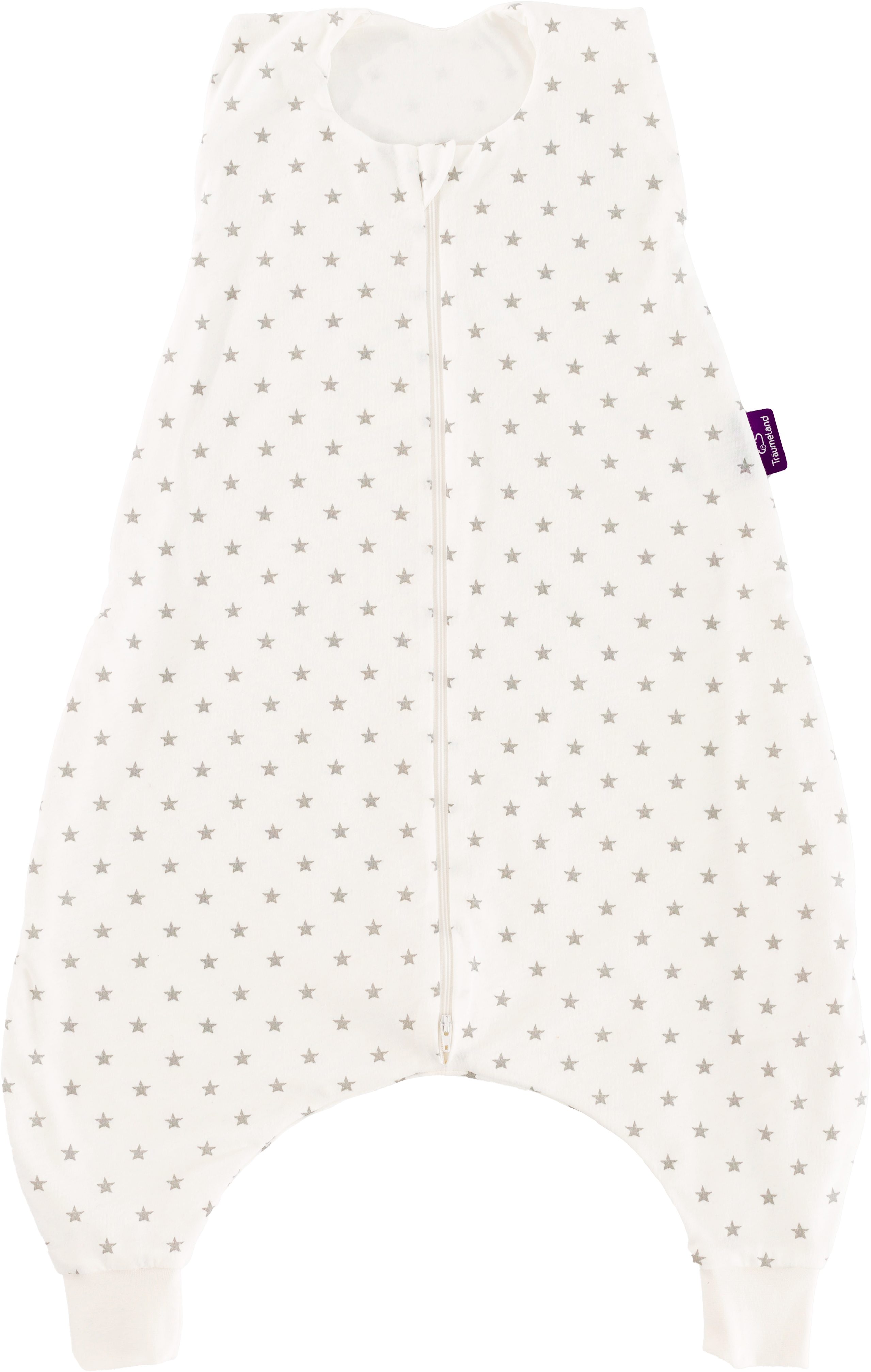 Träumeland Babyschlafsack Schlafanzug light "to GO" Baumwolle Sternchen grau (1 tlg)