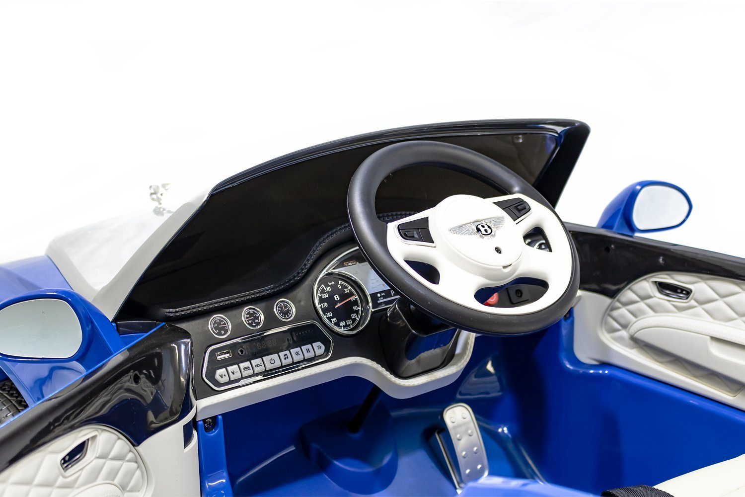 Smarty Elektro-Kinderauto Mulsanne 12V Blau Bentley Kinder Elektroauto