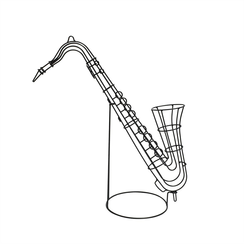 HR Direktverkauf GmbH Dekoobjekt Saxophon aus Metall - 95 cm - Deko zum Aufstellen und Aufhängen