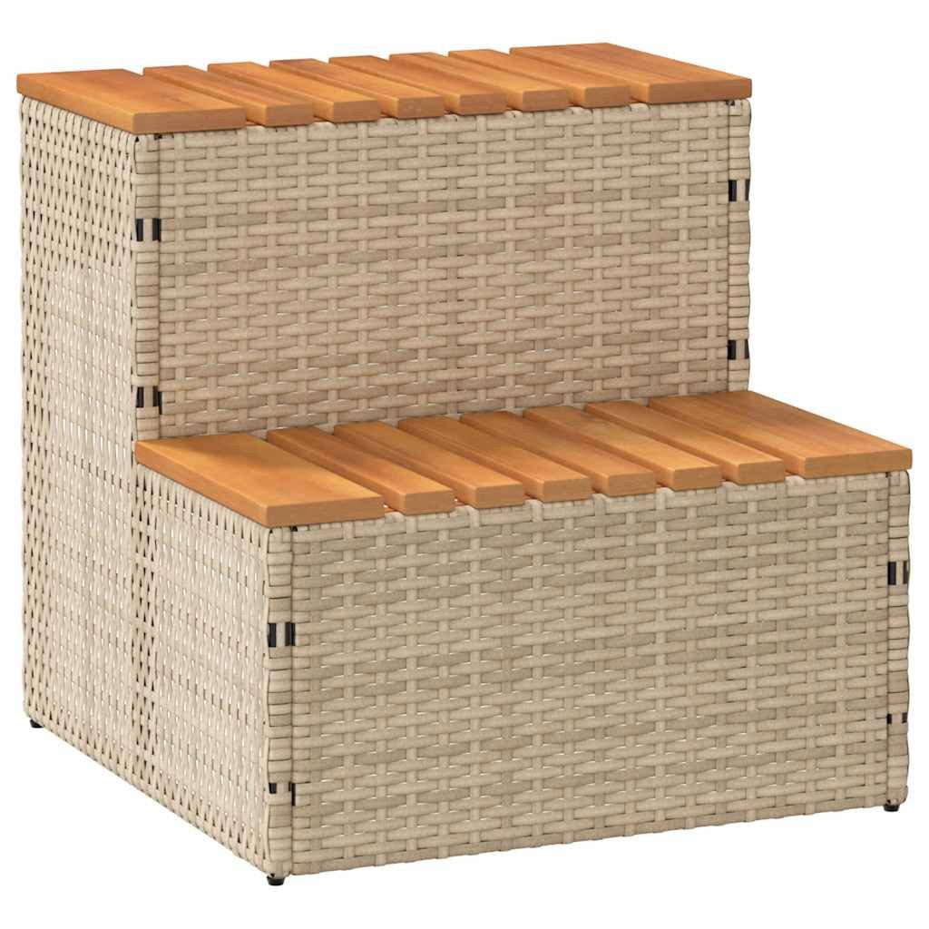 vidaXL Poolleiter, Whirlpooltreppe Beige 50x50x50,5 cm günstig online kaufen