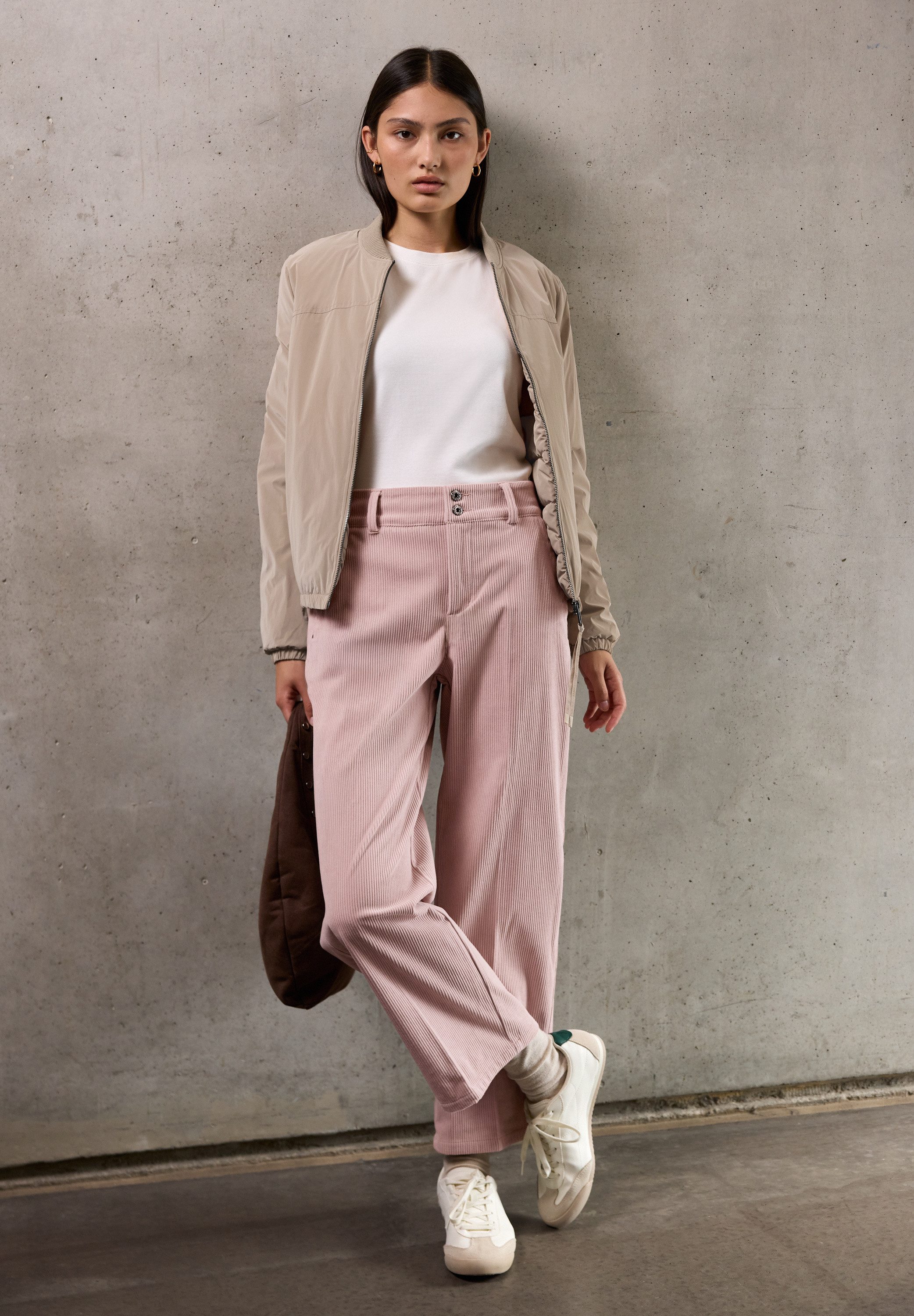 STREET ONE STUDIO Stoffhose High Waist
