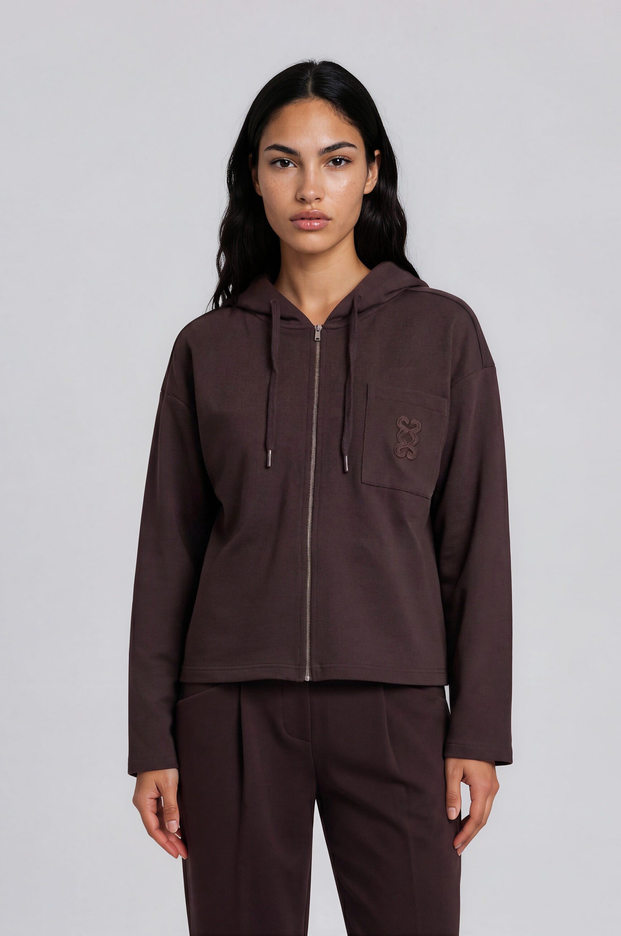 Smith & Soul Kapuzensweatjacke mit Zwei-Wege-Reißverschluss