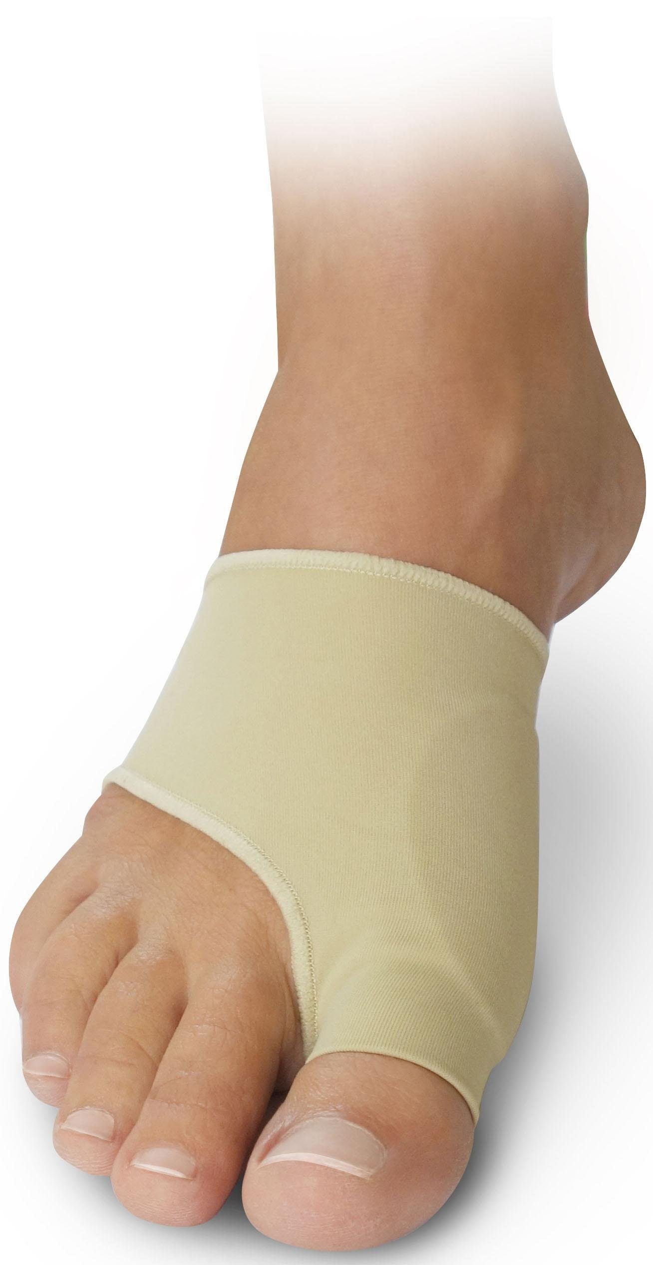 Fußgut Überbeinschutz Hallux Schutz mit Gelpolster, Set 2-tlg., Druckentlastung bei Hallux Valgus, Hallux Valgus Bandage