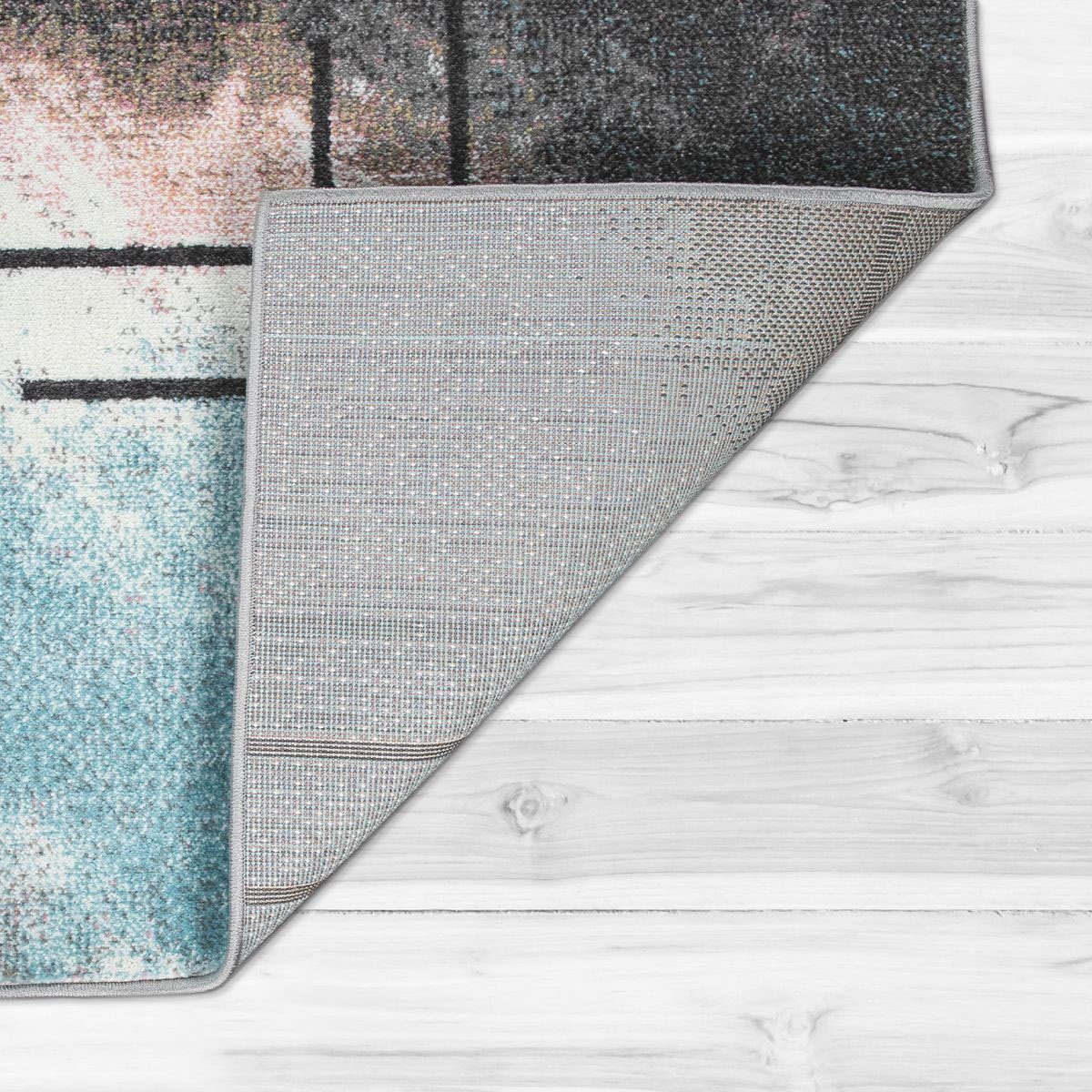 Läufer »Petit 481«, Paco Home, rechteckig, Höhe 9 mm, Teppich-Läufer, Kurzflor, modernes abstraktes Motiv, Pastell-Farben, ideal im Flur & Schlafzimmer-HomeTrends