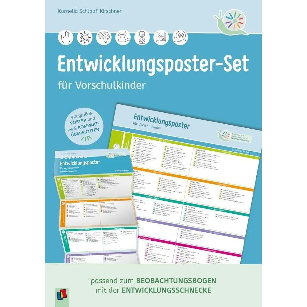 Verlag an der Ruhr Poster Entwicklungsposter-Set für Vorschulkinder
