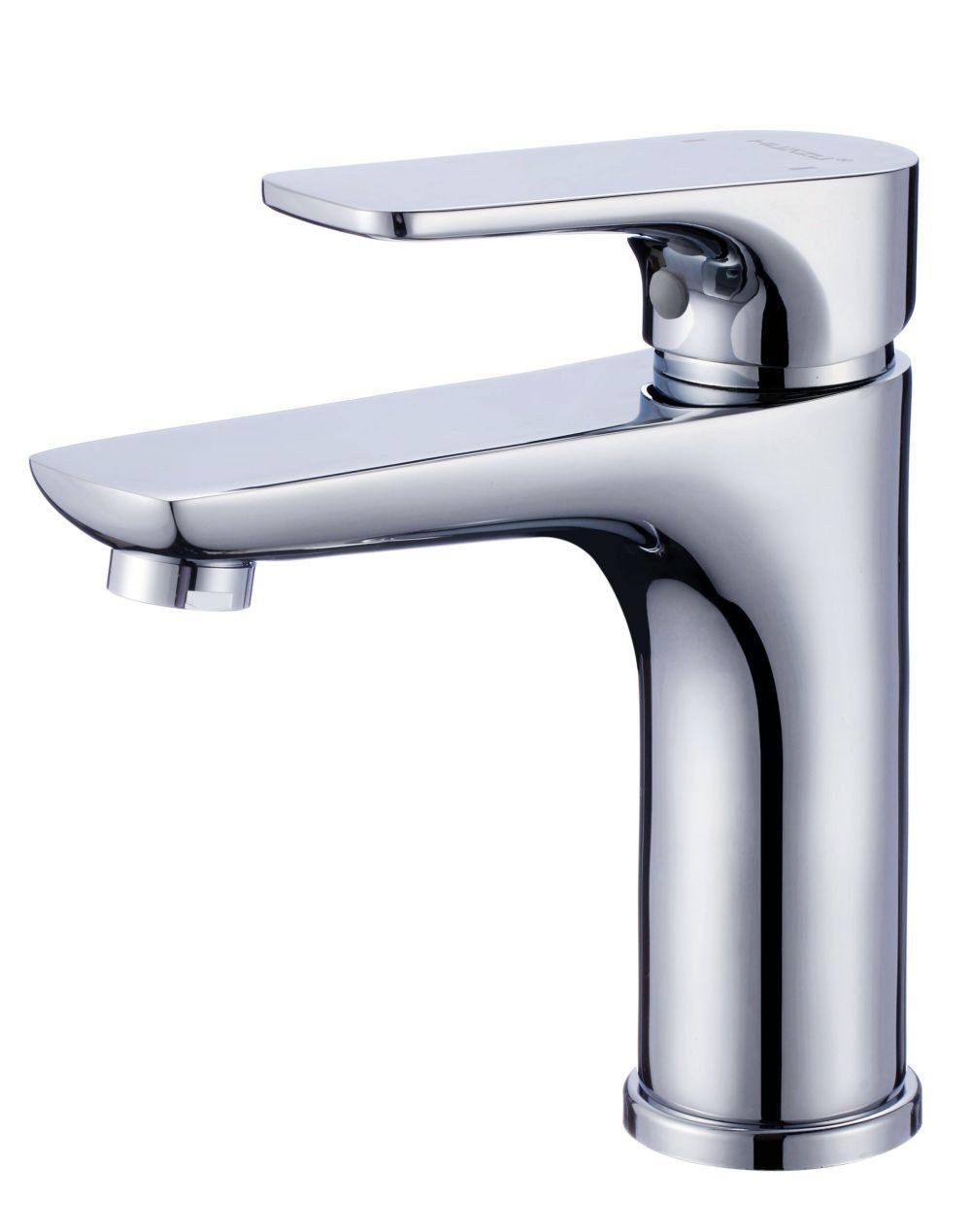 Hydroland Waschtischarmatur SENJA Waschbeckenarmatur, Wasserhahn für Bad, massiv, ohne Ablauf, Chrom