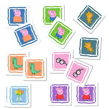 Peppa Pig Puzzle Memo und Puzzle Box Peppa Wutz Peppa Pig Memo Spiel und 2 Puzzle, 48 Puzzleteile