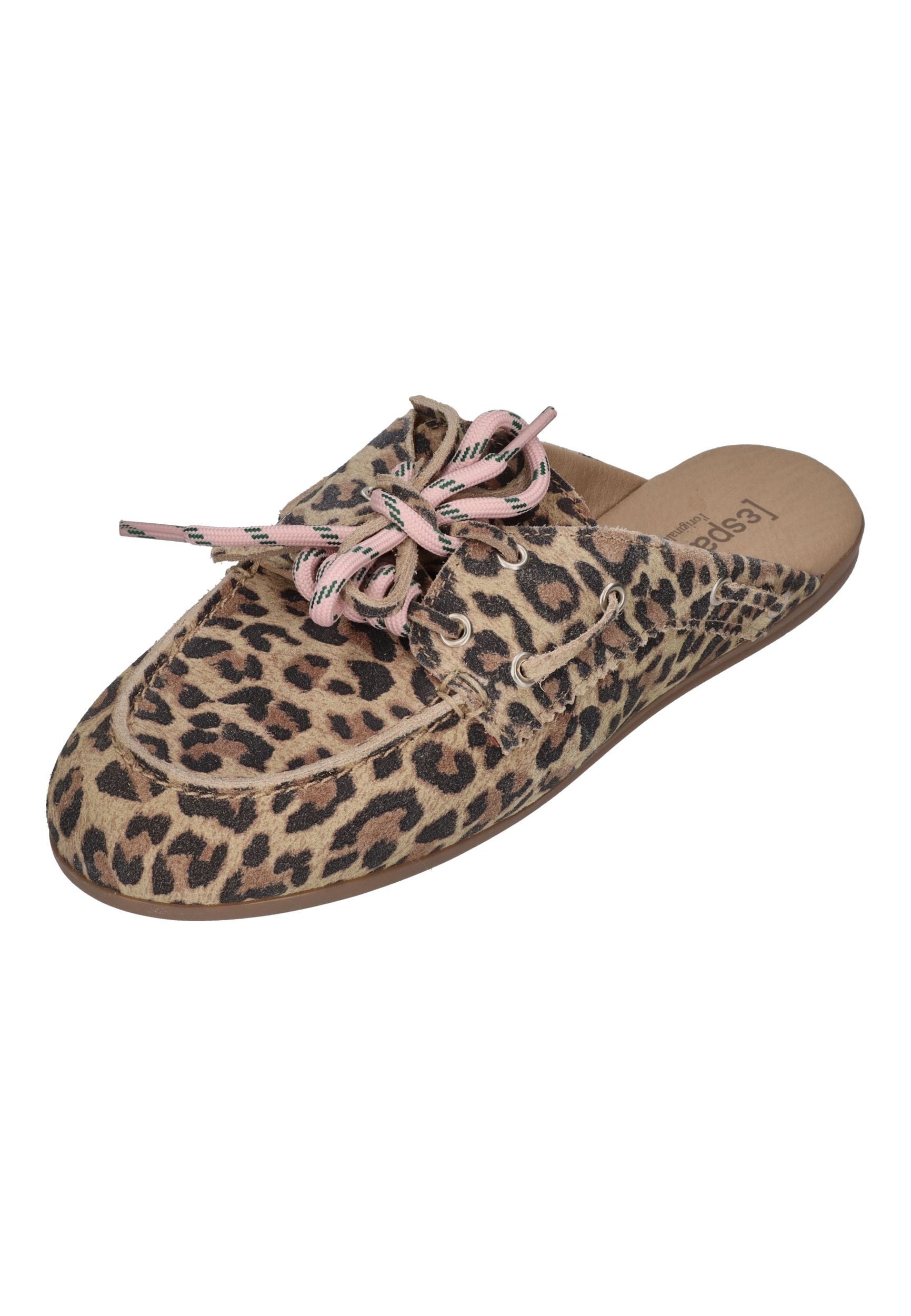 espadrij l´originale BOAT SLIPPER LEO Bootsschuh Leopard