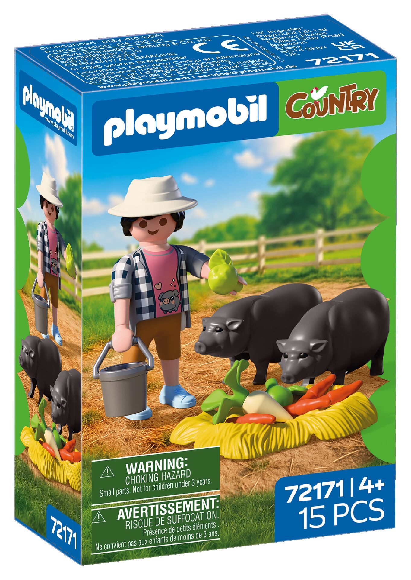 Playmobil® Landwirt mit Hängebauchschwein (72171), Country Konstruktions-Spielset