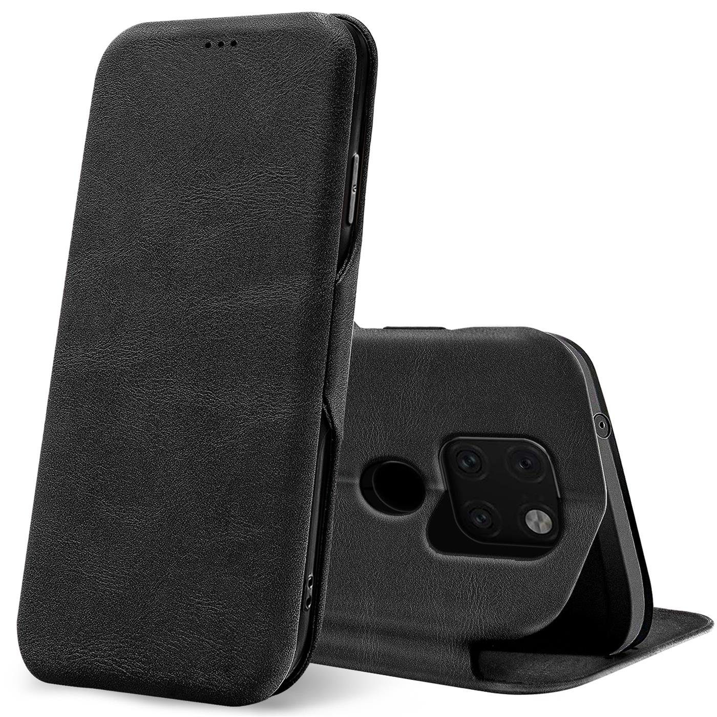 CoolGadget Handyhülle Business Premium Hülle für Huawei Mate 20 6,5 Zoll, Handy Tasche mit Kartenfach für Mate 20 Schutzhülle