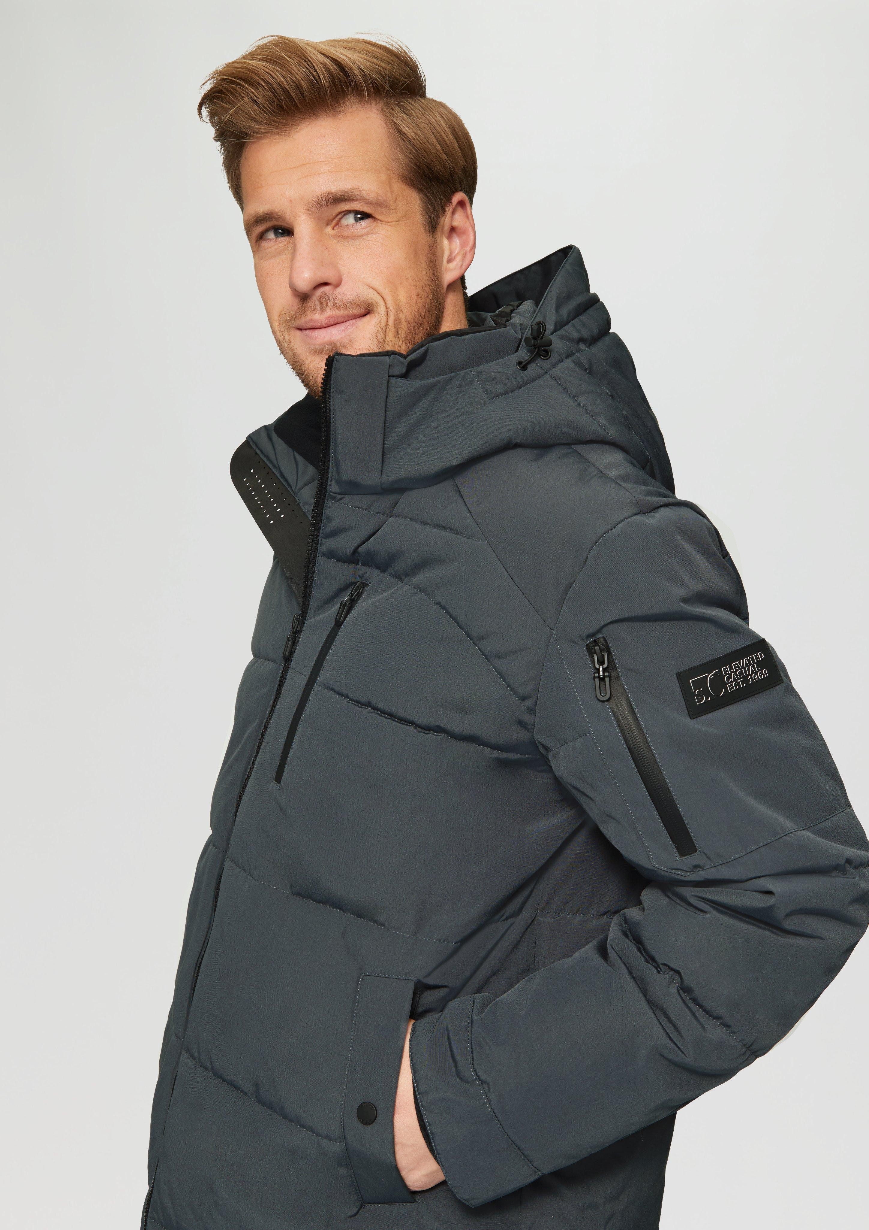 s.Oliver Allwetterjacke Wasserabweisende Steppjacke mit abnehmbarer günstig online kaufen