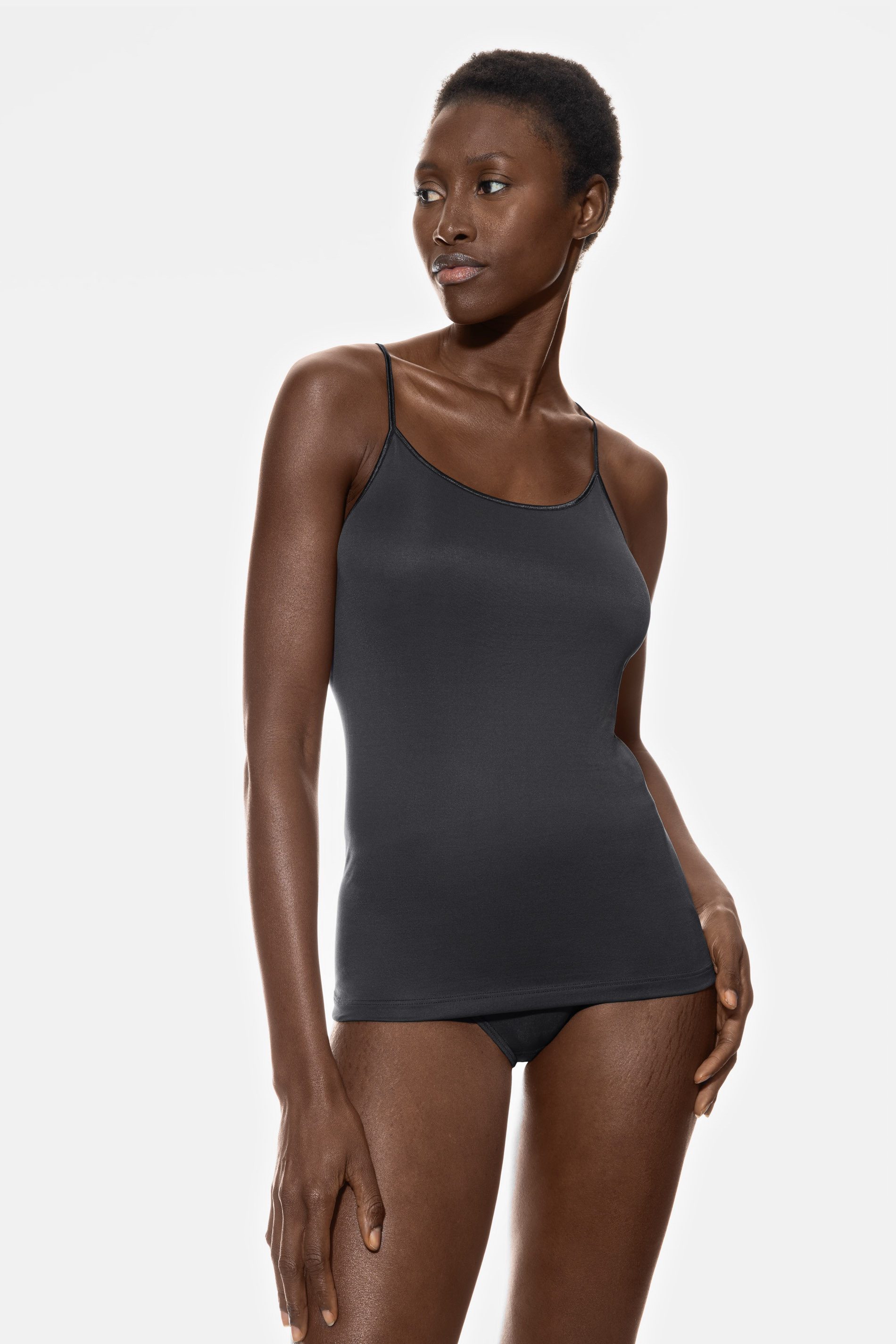 Mey Spaghettitop Damen Serie Emotion Uni (1-tlg) Feinripp, Viskose-Mix, Single Jersey, FSC-zertifiziert