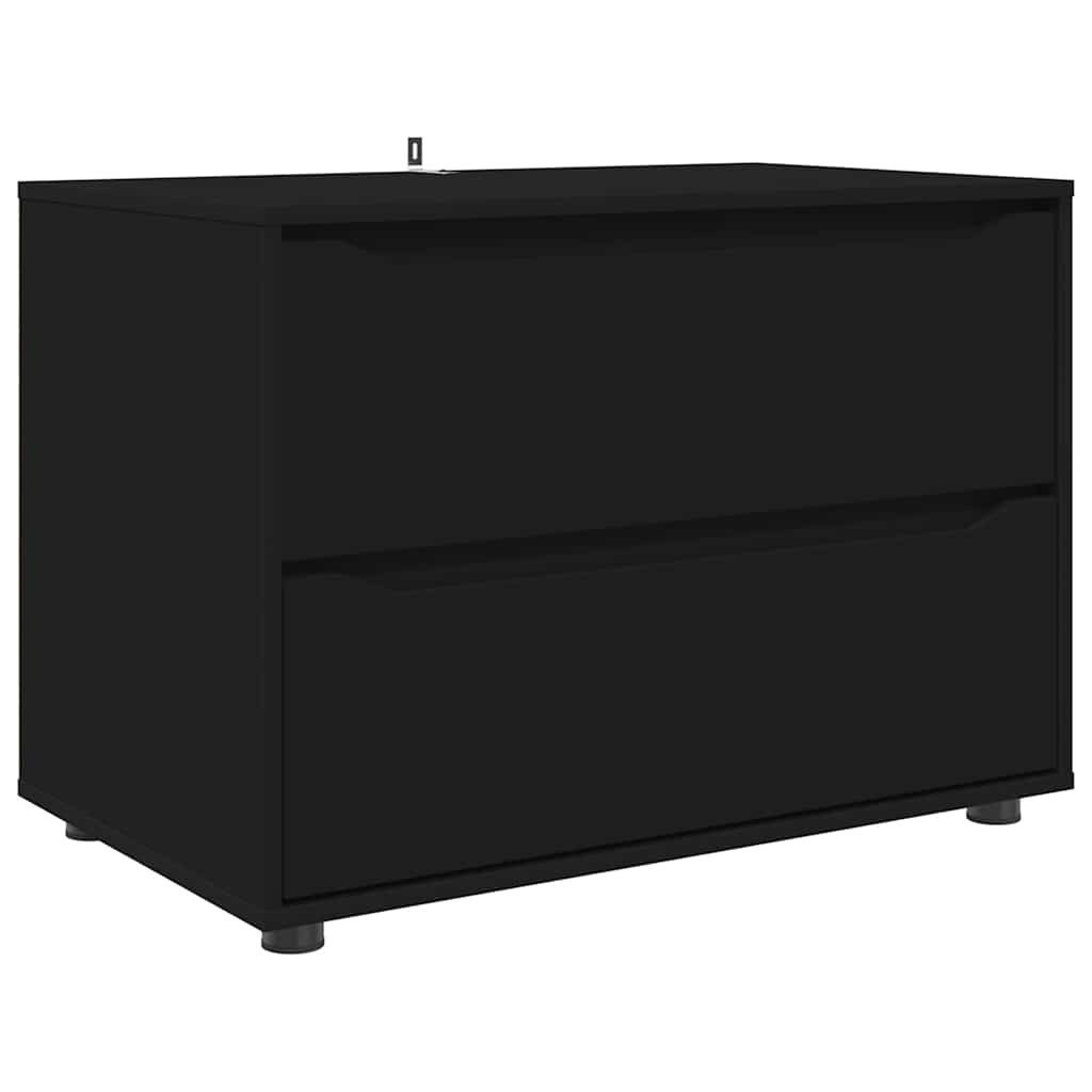 vidaXL Fächerschrank Aufbewahrungsschrank Schwarz 80 x 48 x 57 cm Holzwerks günstig online kaufen