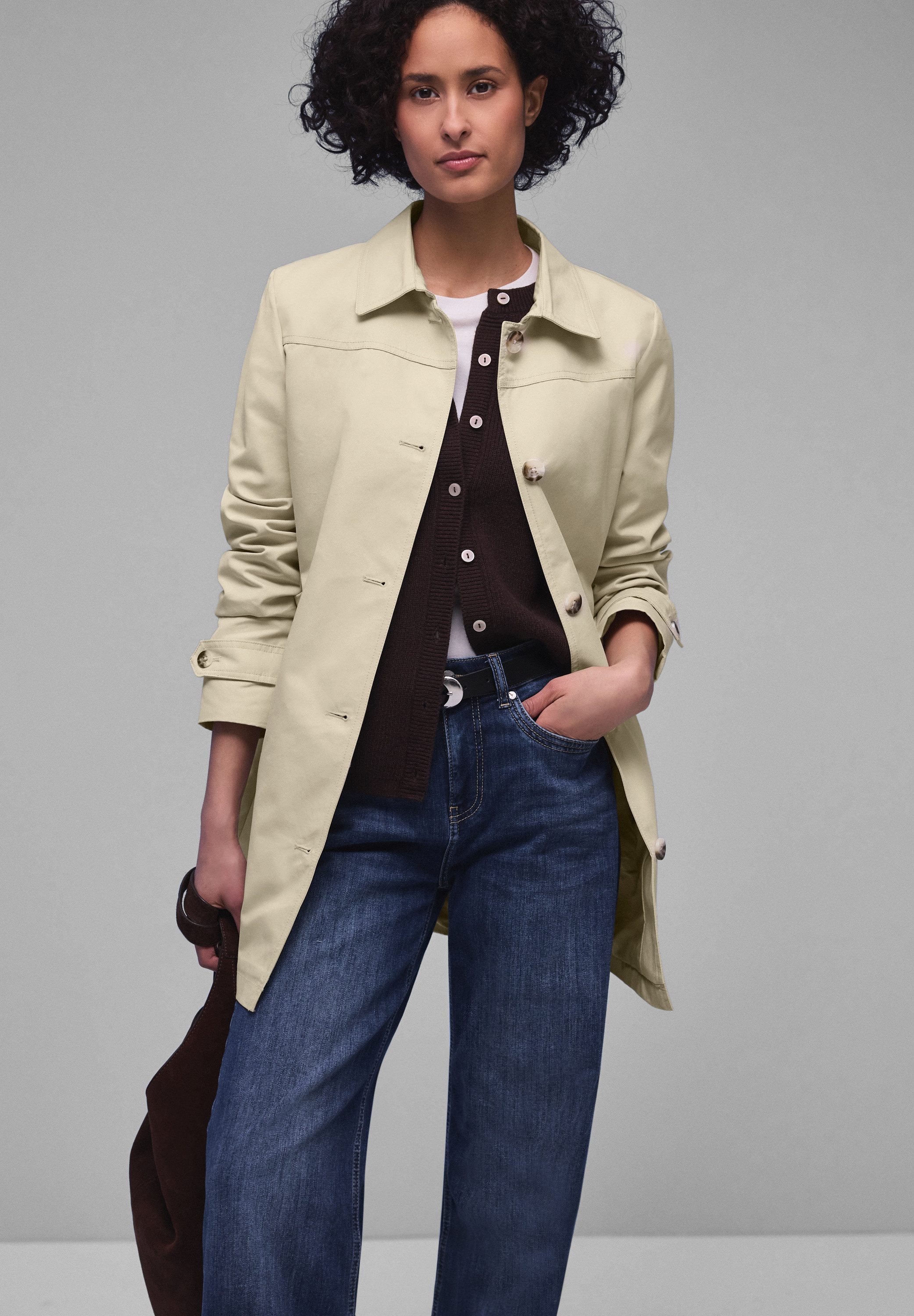 STREET ONE Outdoorjacke im soften Baumwoll-Mix günstig online kaufen